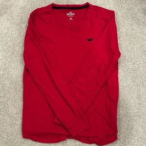 Red Hollister 100% cotton long sleeve, XS